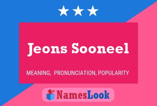 Póster del nombre Jeons Sooneel