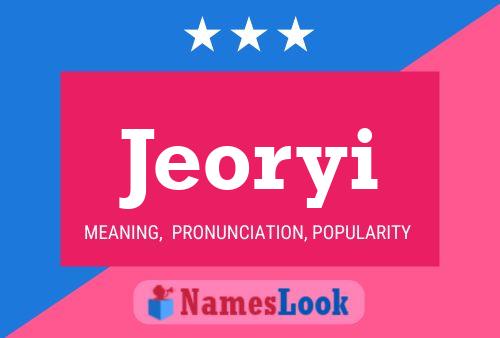 Póster del nombre Jeoryi