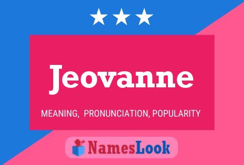 Póster del nombre Jeovanne