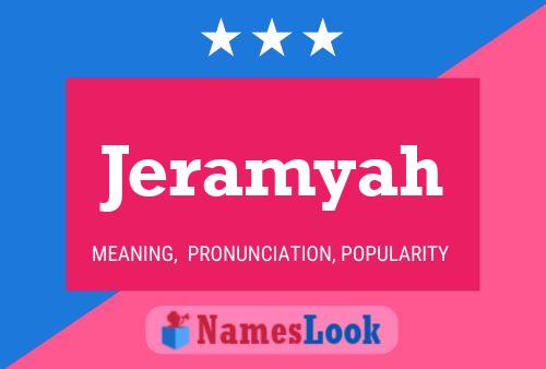 Póster del nombre Jeramyah