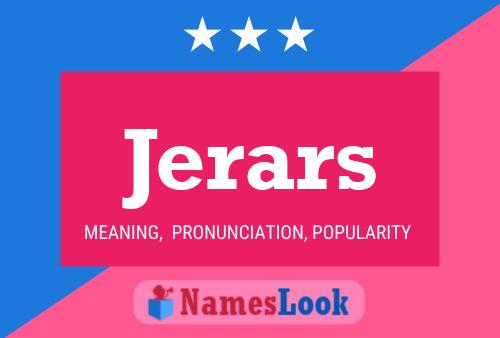 Póster del nombre Jerars