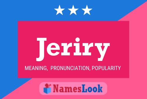 Póster del nombre Jeriry