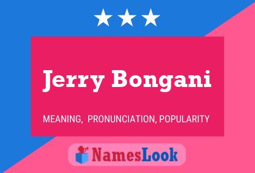 Póster del nombre Jerry Bongani