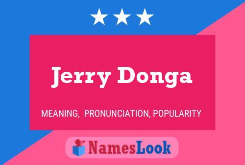 Póster del nombre Jerry Donga