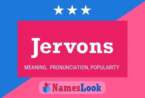 Póster del nombre Jervons