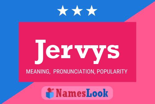 Póster del nombre Jervys