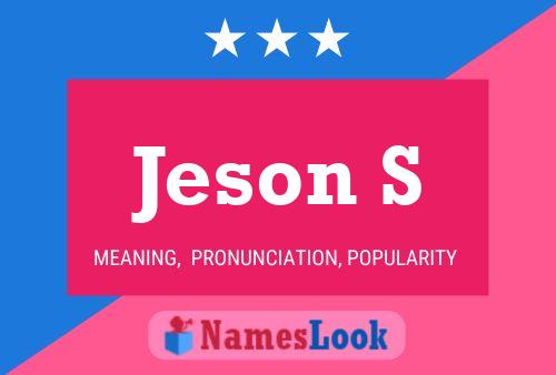 Póster del nombre Jeson S