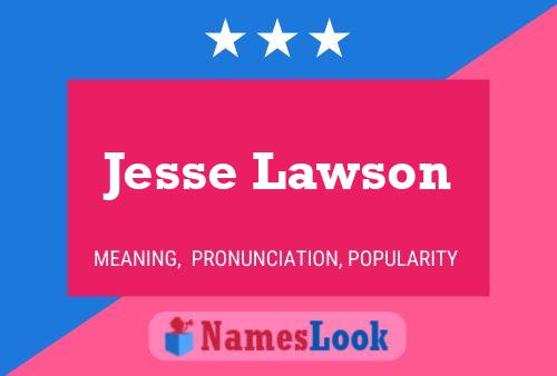 Póster del nombre Jesse Lawson