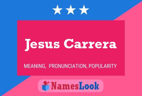 Póster del nombre Jesus Carrera