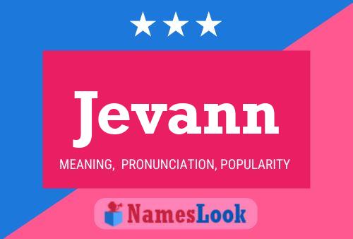 Póster del nombre Jevann