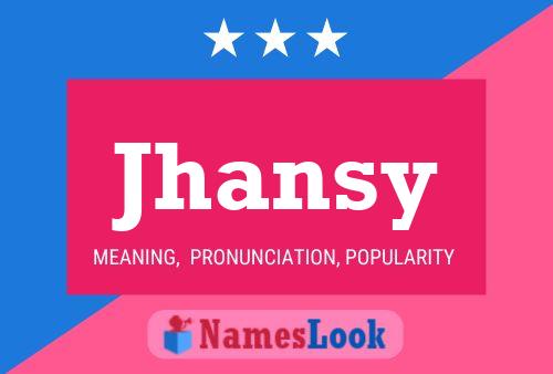 Póster del nombre Jhansy