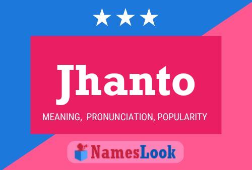 Póster del nombre Jhanto