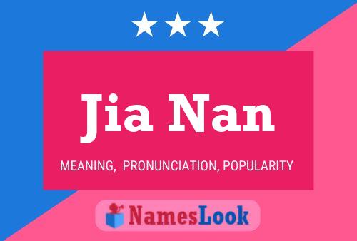 Póster del nombre Jia Nan