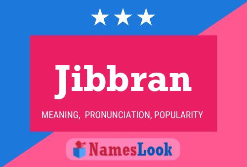 Póster del nombre Jibbran