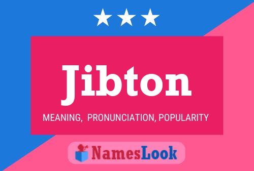 Póster del nombre Jibton