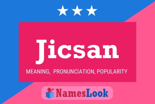 Póster del nombre Jicsan