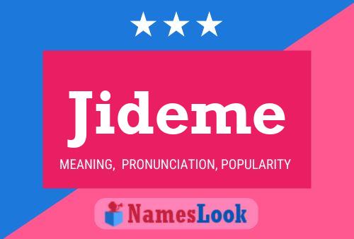 Póster del nombre Jideme