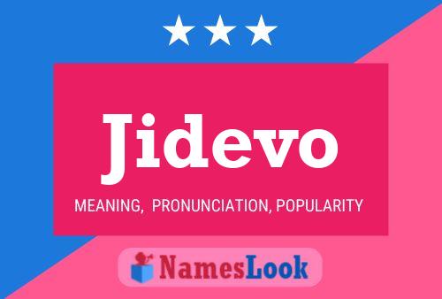 Póster del nombre Jidevo