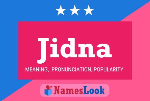 Póster del nombre Jidna