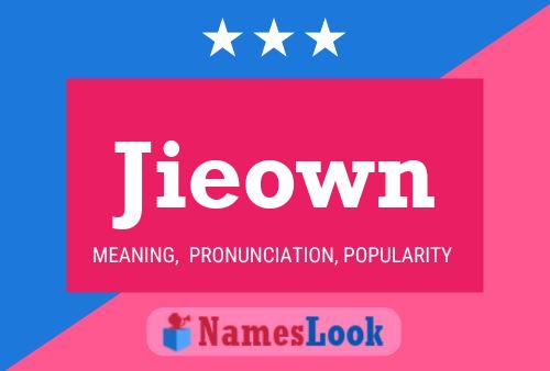 Póster del nombre Jieown