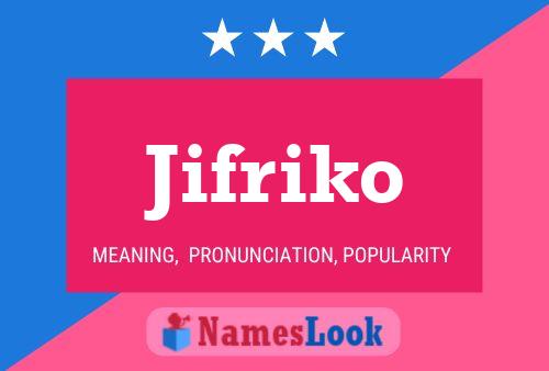 Póster del nombre Jifriko