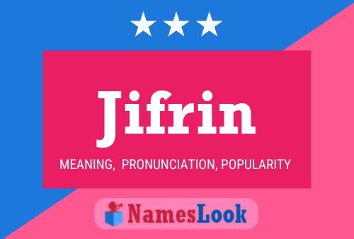 Póster del nombre Jifrin