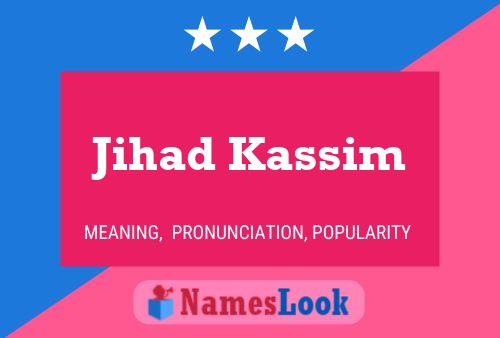 Póster del nombre Jihad Kassim