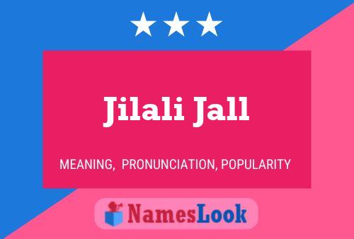 Póster del nombre Jilali Jall