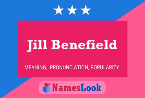 Póster del nombre Jill Benefield