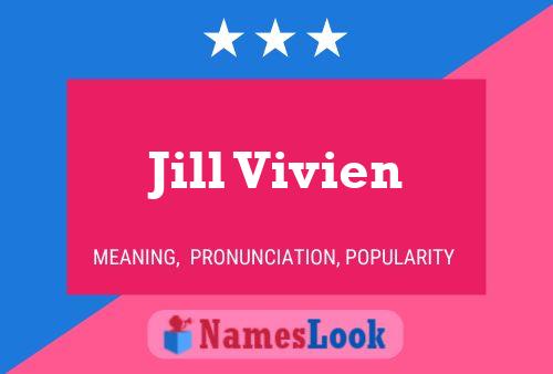 Póster del nombre Jill Vivien