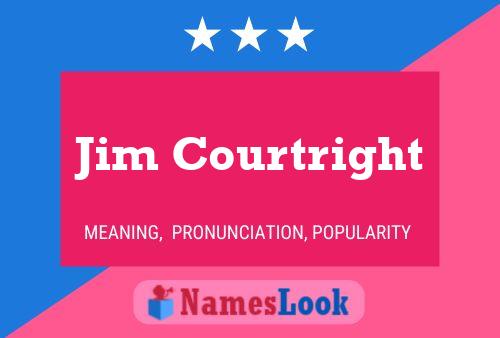 Póster del nombre Jim Courtright