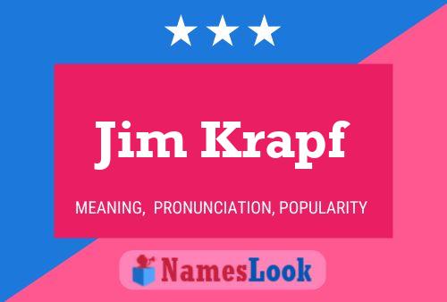 Póster del nombre Jim Krapf