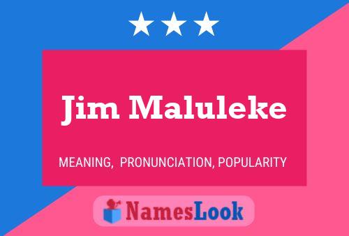 Póster del nombre Jim Maluleke