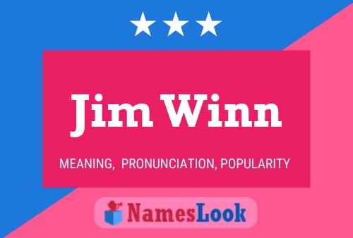 Póster del nombre Jim Winn