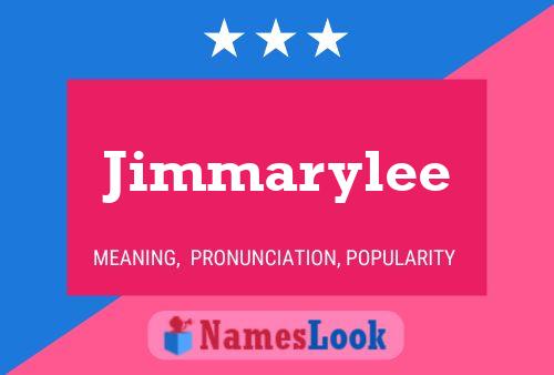 Póster del nombre Jimmarylee