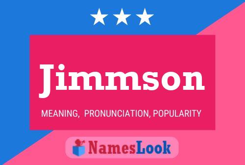 Póster del nombre Jimmson