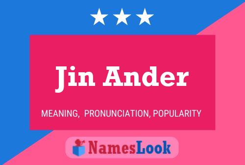 Póster del nombre Jin Ander