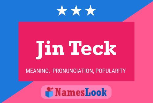 Póster del nombre Jin Teck