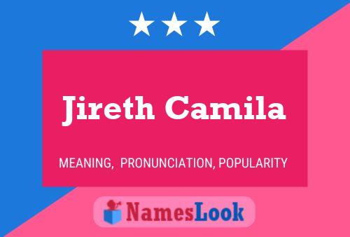 Póster del nombre Jireth Camila