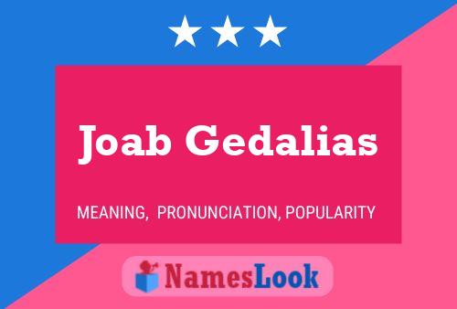 Póster del nombre Joab Gedalias