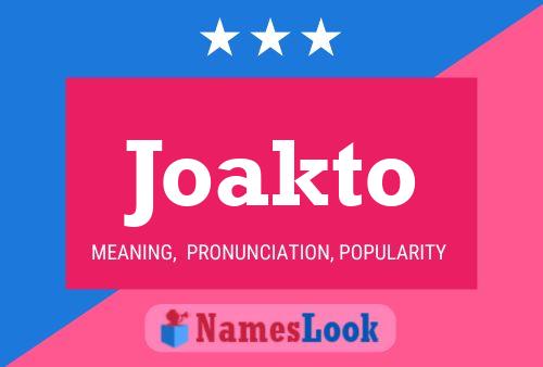 Póster del nombre Joakto