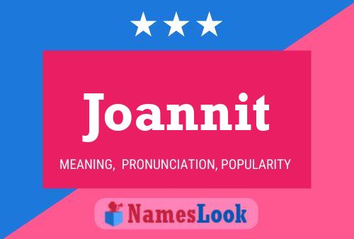 Póster del nombre Joannit