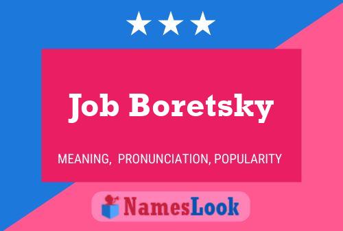 Póster del nombre Job Boretsky