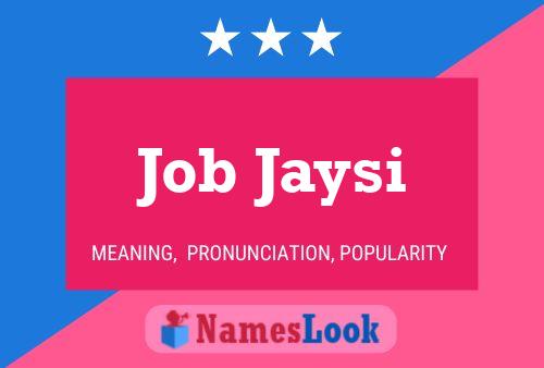 Póster del nombre Job Jaysi