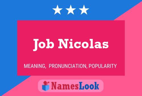 Póster del nombre Job Nicolas