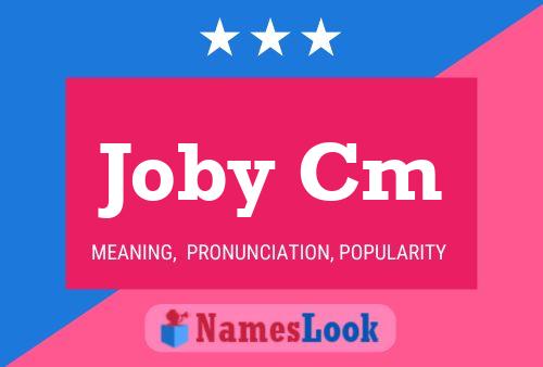 Póster del nombre Joby Cm