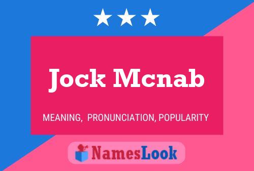 Póster del nombre Jock Mcnab