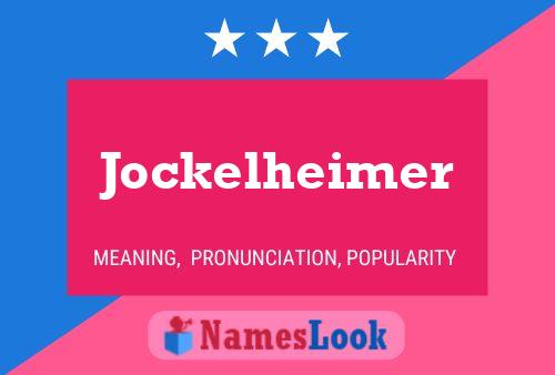 Póster del nombre Jockelheimer