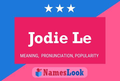 Póster del nombre Jodie Le