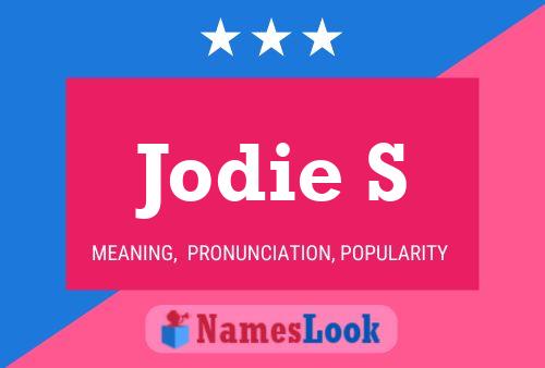 Póster del nombre Jodie S